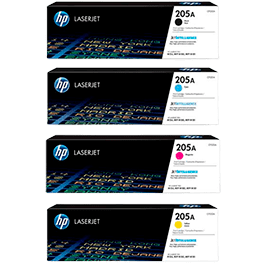 HP CF531 / CF532 / CF533A & CF511/2/3A (204A/(205A) BCMY TONER STARTER